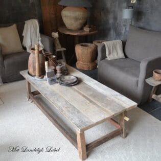 Salontafel oud-hout (teak), 150 x 70 cm