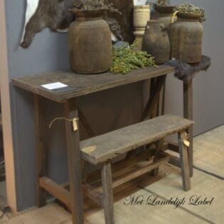 Sidetable Lindsey 120  oud hout
