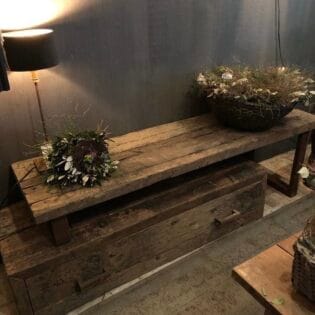 TV-meubel Nero met lade  oud-hout