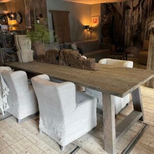 Eettafel Rough Grey  A-poot