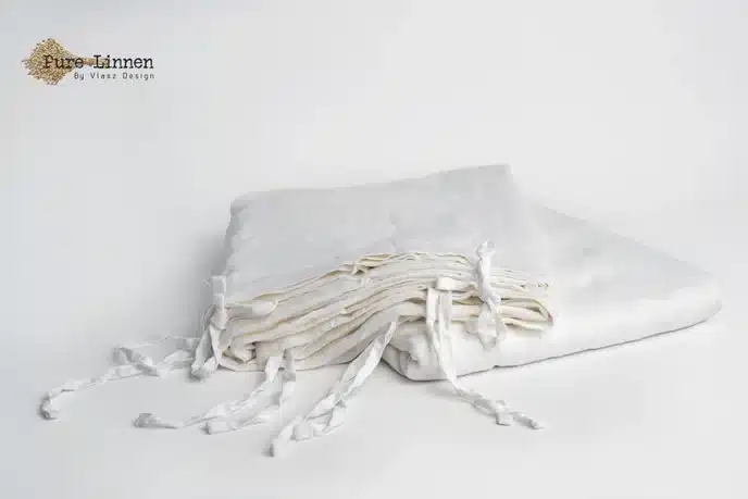 purelinnen_dekbedhoezen wit met strikjes purelinnen_dekbedhoezen wit met strikjes