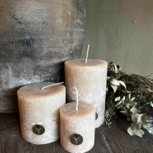 Rustic candle nature