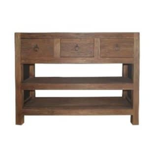 Sidetable 3 lades en 2 onderplanken
