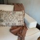 Plaid taupe met franjes2
