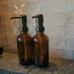 Zeepdispenser amber rvs pomp1