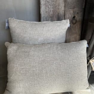 Silt kussen genua dark beige